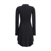 Courrèges Black Viscose Casual Dress